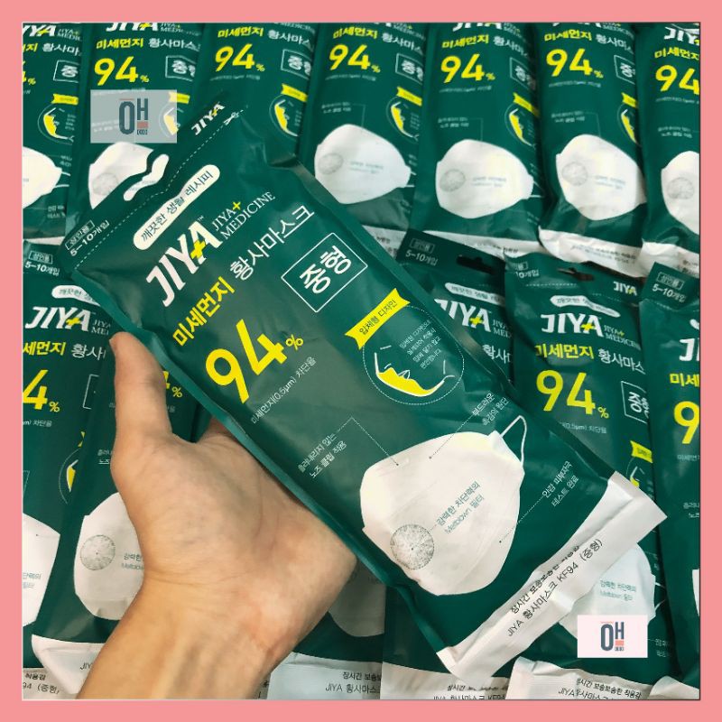 Khẩu trang jiya 4 lớp 3d KF94 chống bụi mịn pm2.5