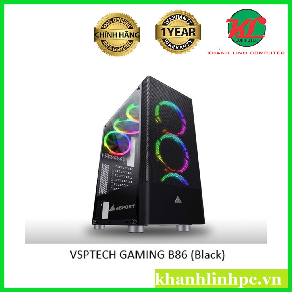 [Giá cực tốt] Thùng máy tính VSPTECH GAMING B86 - mới 100% chính hãng 95