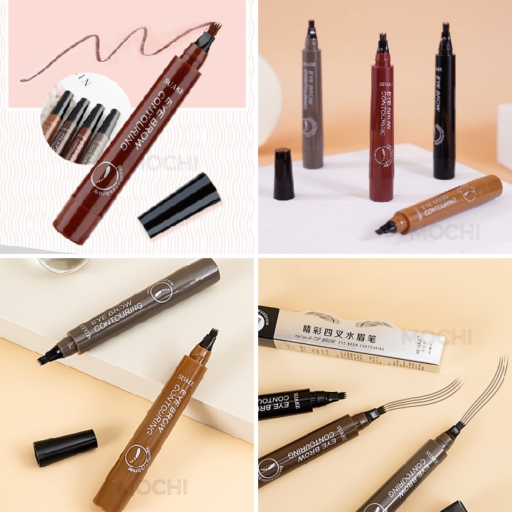 Bút Chì Kẻ Lông Mày Phẩy Sợi 4D Cao Cấp l Kẻ Chân Mày Bền Màu l Lâu Trôi l Chống Nước Trang Điểm Makeup MOCHI SHOP