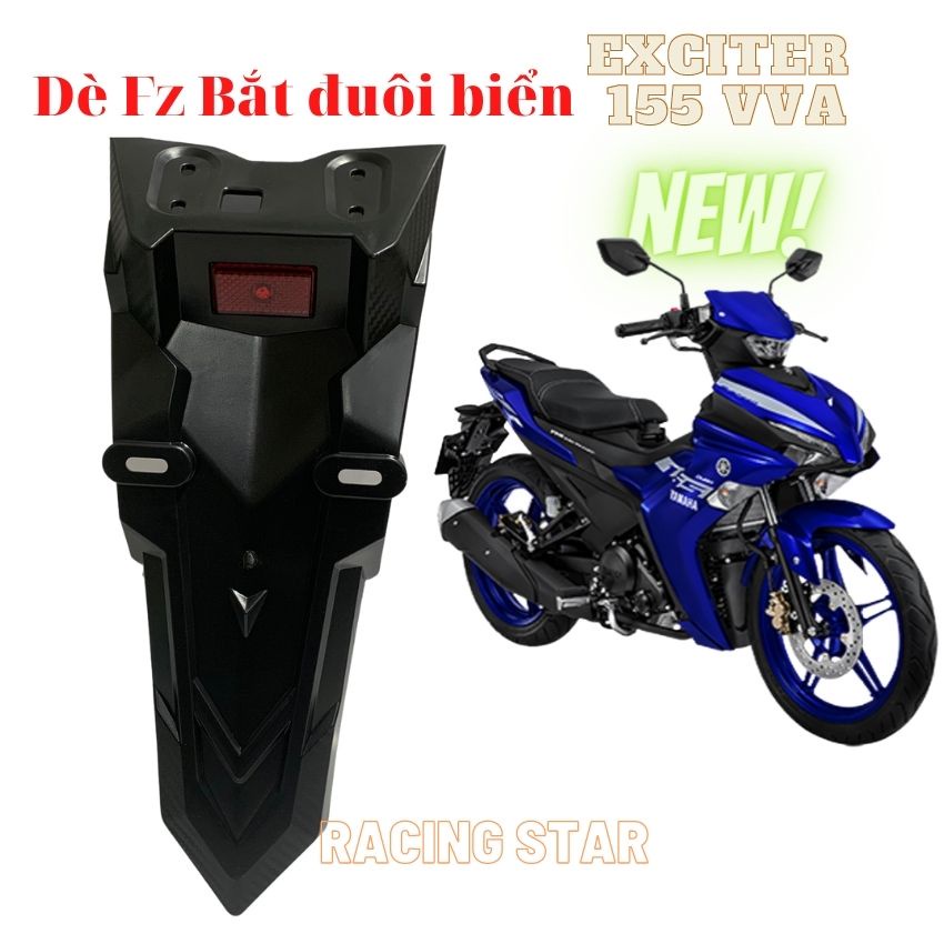 Dè FZ Cho Exciter 155 vva, Exciter 2021 Kiểu Raycing Star