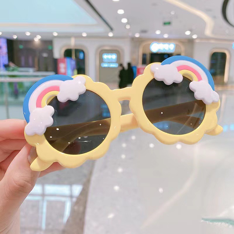 Kính cho bé kính mát cầu vồng cho bé trai, bé gái bảo vệ mắt trẻ em chống tia UV ms185