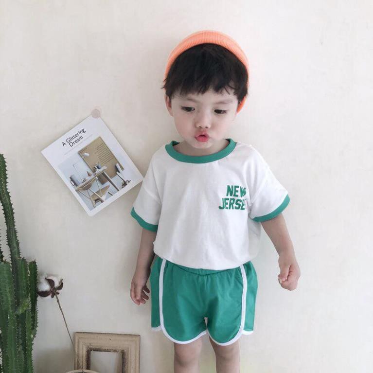 Đồ Bộ Bé Trai, Bé Gái Minky Mom Chất Thun Lạnh, Đồ Bộ Cho Bé Mặc Nhà Cộc Tay Mùa Hè MKM21-01 .