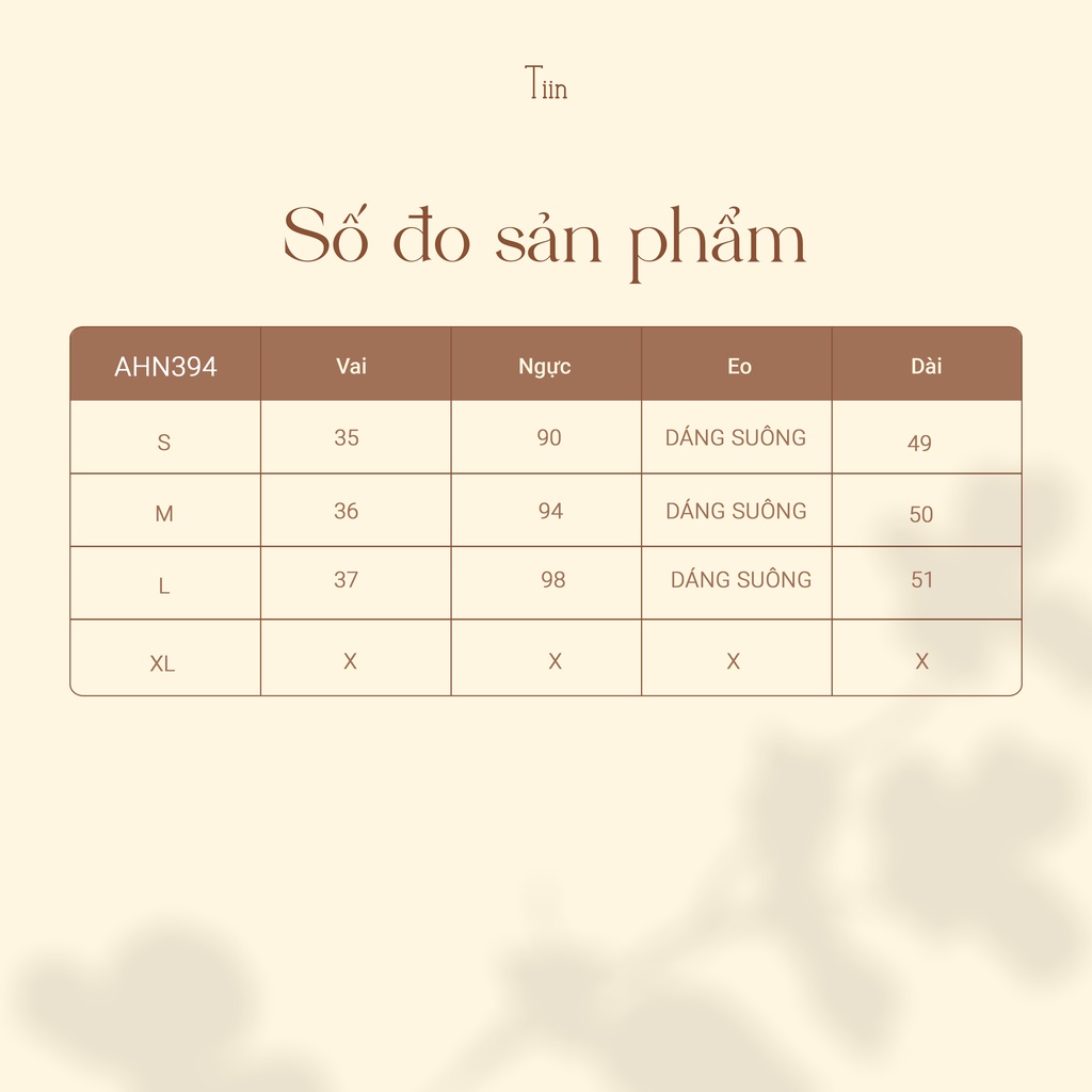 Áo cổ tròn phối ren  TIINSTORE  AHN394