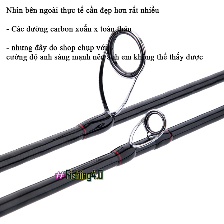 [Chính hãng] Cần câu lure NOEBY Leisure K5 - Carbon xoắn X toàn thân - máy đứng máy ngang