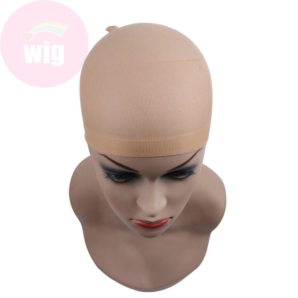 2Pcs Unisex Stretchable Wig Liner Cap Hair Net Elastic Mesh Hairpiece Accessory
