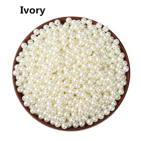 Chuỗi hạt ngọc trai giả 3.4.6.8.10.12.14.16.18.20mm tự làm trang sức