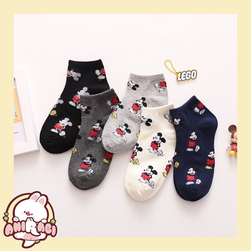 Tất vớ họa tiết Chuột Mickey cổ thấp unisex nam nữ cực kỳ dễ thương