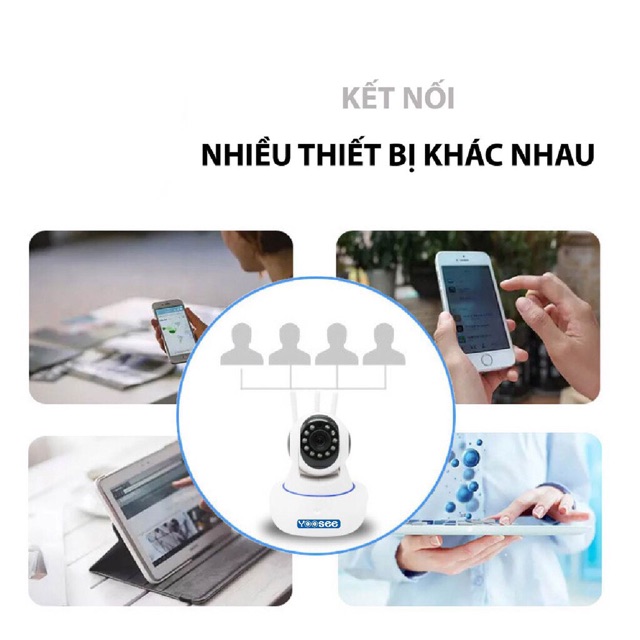 Camera giám sát Yoosee 3 râu thế hệ mới nhất, Hình ảnh rõ nét