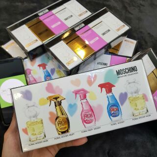 Set nước hoa mini nữ Moschino 25ml (5 chai x 5ml)