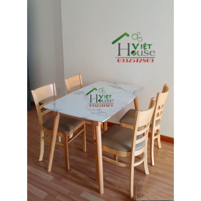 Bàn ăn giả đá 4 ghế giá xưởng (Freeship nt HCM, Dĩ An, Biên Hoà) | BigBuy360 - bigbuy360.vn