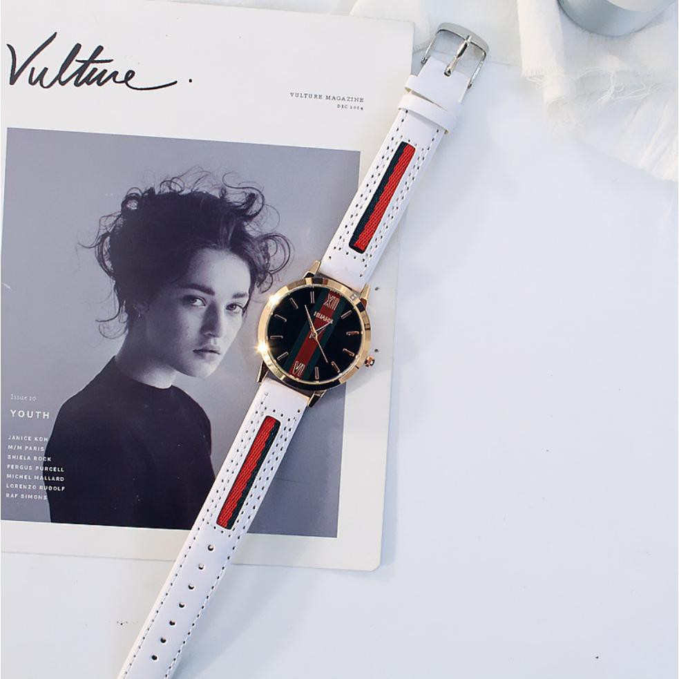 [CỰC ĐẸP] ĐỒNG HỒ NỮ DÂY DA HUANS SỌC ĐỎ DHD115 NHIỀU MÀU SIÊU HOT | BigBuy360 - bigbuy360.vn