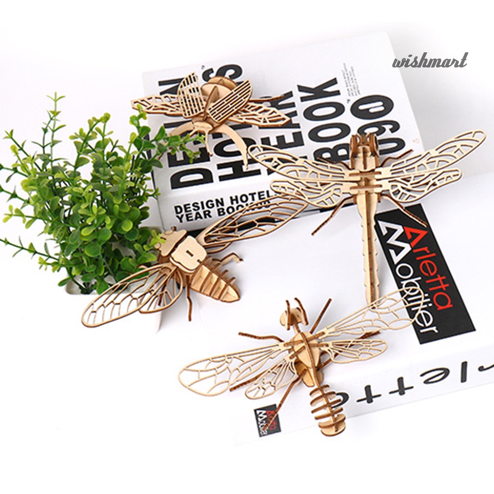 Đồ chơi lắp ráp mô hình côn trùng 3D bằng gỗ DIY độc đáo cho trẻ em