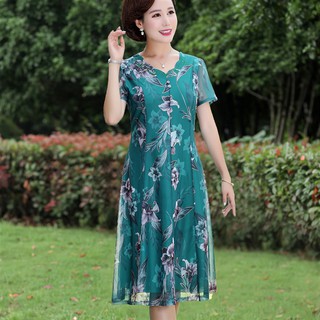 Đầm váy voan trung niên cao cấp hi203 order