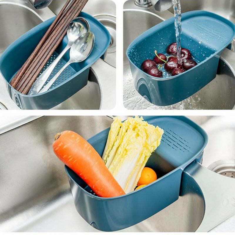 Khay lọc rác cài bồn rửa bát, để đồ đa năng nhựa Việt Nhật tiện lợi