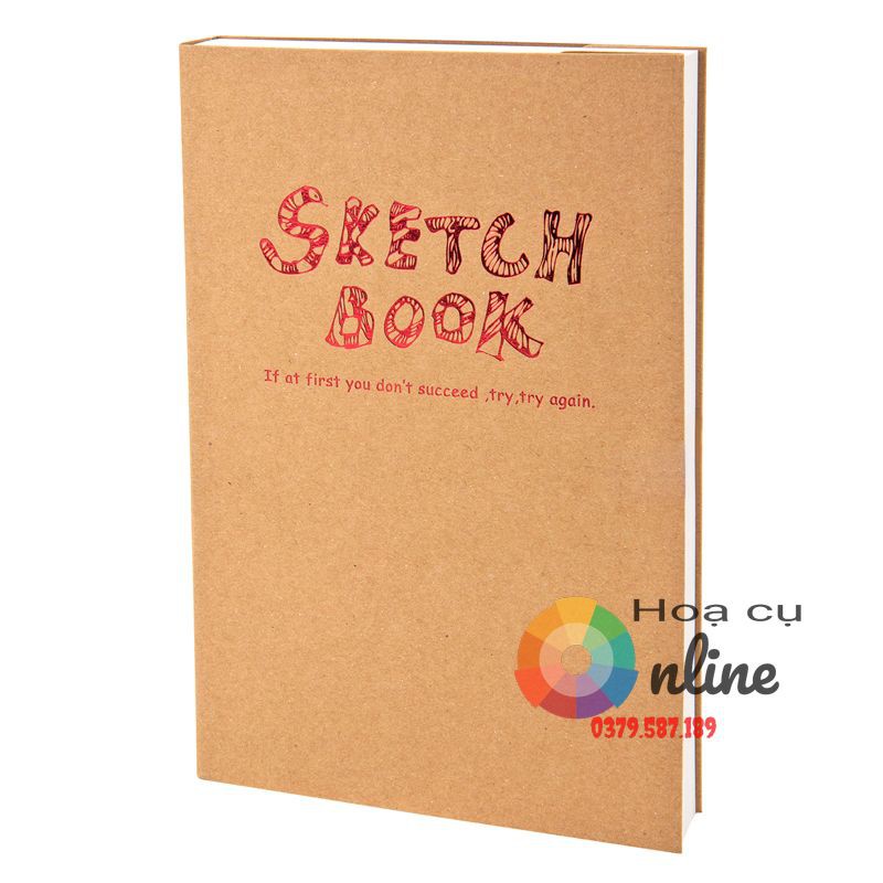 Sổ vẽ Sketch book nâu, đen A4, A5