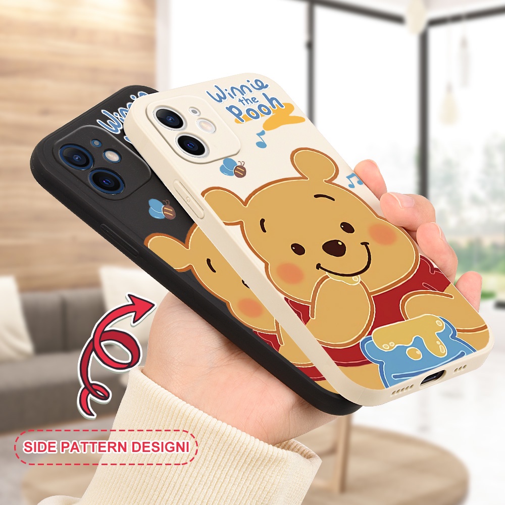 Ốp Điện Thoại Hình Gấu Pooh Dễ Thương Cho iPhone 12 13 XR XS iP 11 Pro Max iP 8 7 Plus 6S 6 Plus