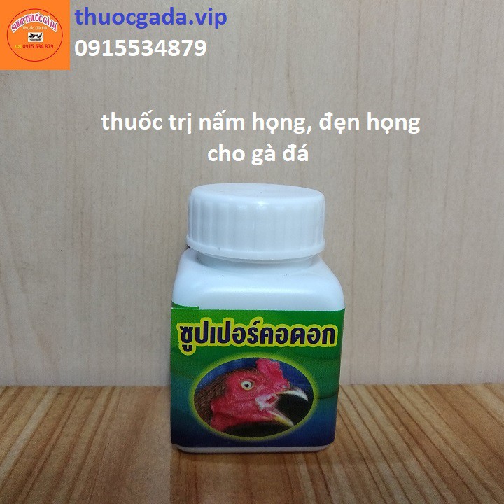Trì nấm họng cho gà đá
