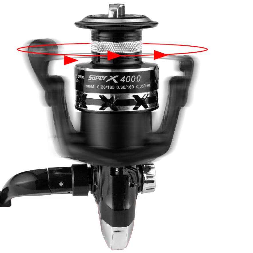 Mavllos Máy Câu Cá Kim Loại 12 + 1BB 17Lbs Tốc Độ Cao 2000-7000