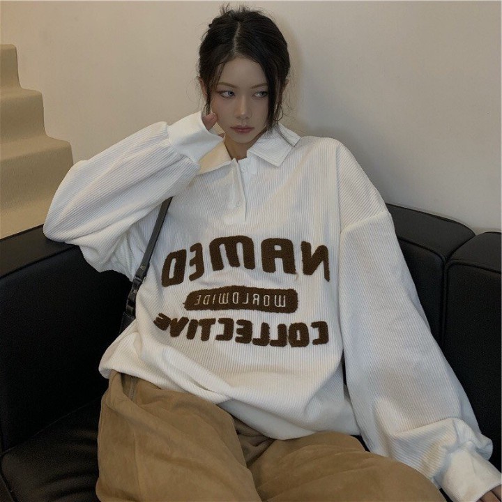 ÁO POLO SWEATER CÓ CỔ Form Rộng Unisex Nam Nữ Phong Cách Cá Tính Chất Vải Bo Zip PIGI STORE Mã 61