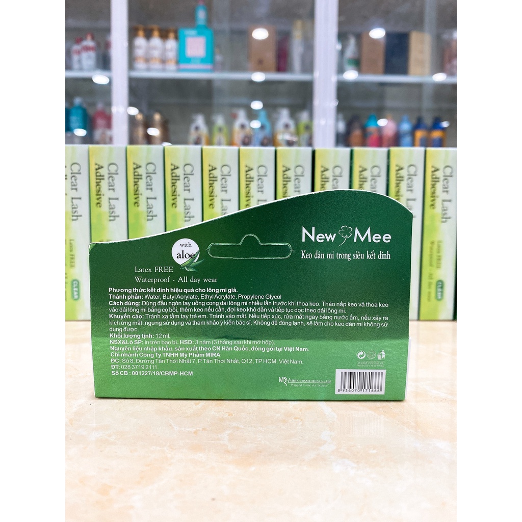 Keo Dán Mi Nha Đam MIRA New Mee Clear Lash Adhesive 12ml