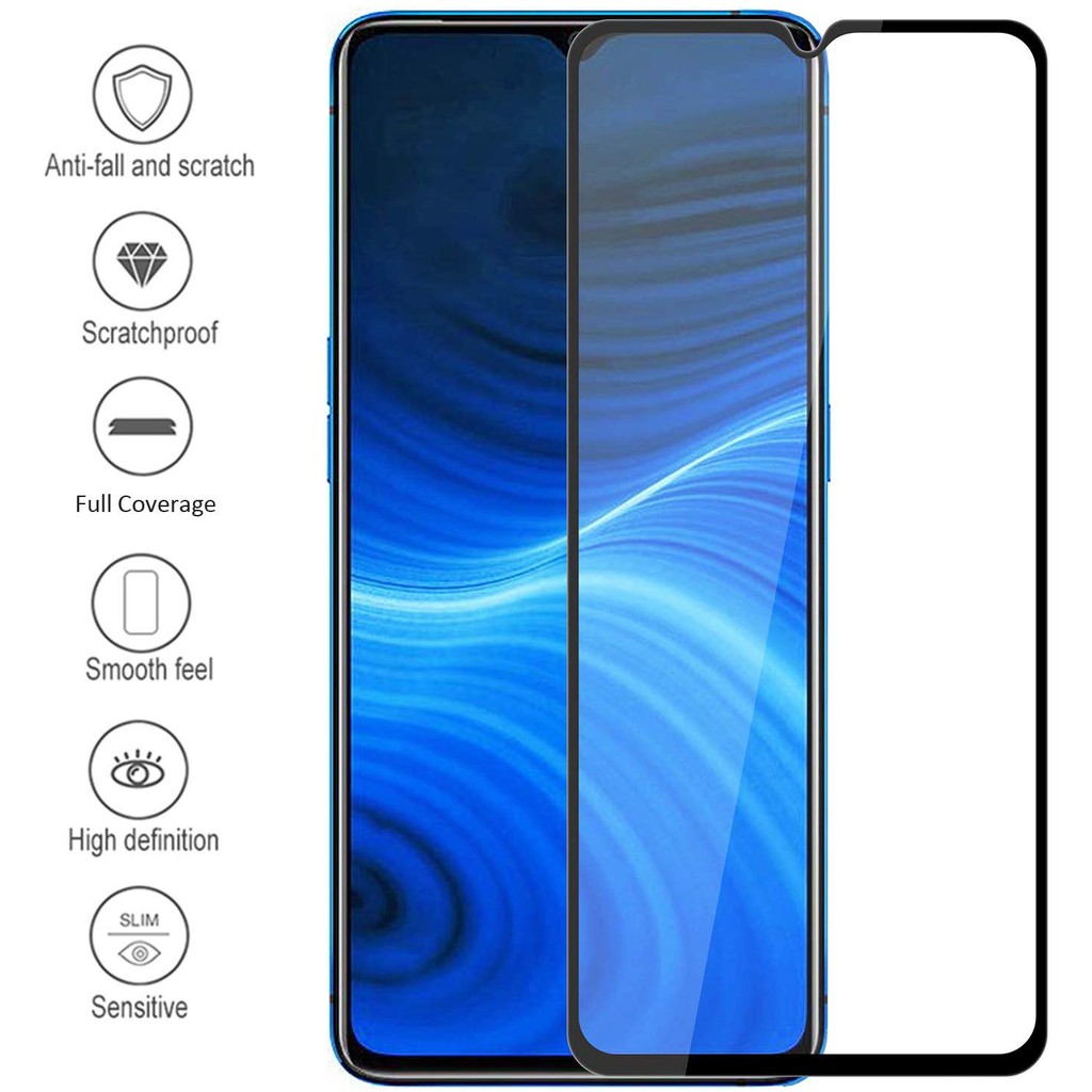 Set 2 Kính Cường Lực 9h Toàn Màn Hình Dùng Cho Oppo Realme X2 Pro Realme X 2 Pro X2Pro X 2 Nova3I Nova3E