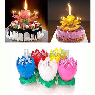 Nến 3D Sinh Nhật Xòe Hoa Phát Nhạc