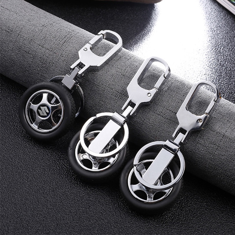 móc chìa khóa ô tô Suzuki móc khóa hợp kim lốp xe
