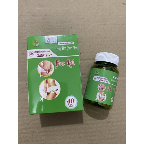 viên nang giảm cân Hồng hạc phục linh chứa Collagen Lá sen trà xanh - hàng chính hãng - giảm cân an toàn hiệu quả