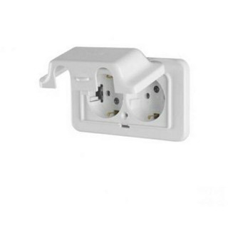 Ổ cắm âm tường chống nước HÀN QUỐC nắp ngang DC 2216 Điện Ap 16A - 250V