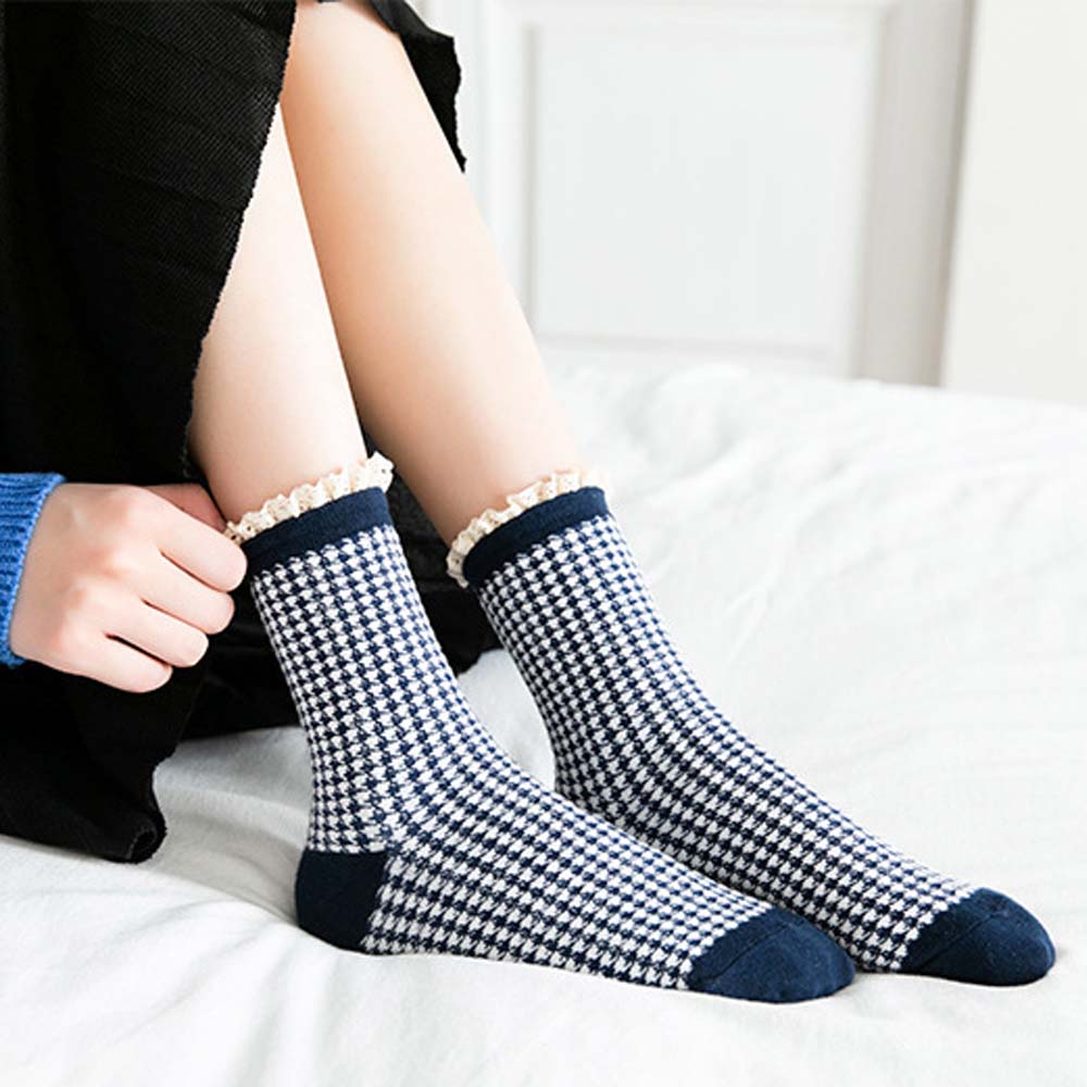 Vớ Cotton Họa Tiết Thổ Cẩm Thời Trang Dành Cho Nữ