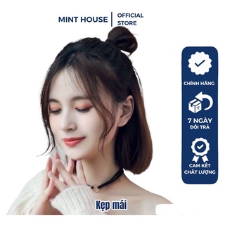 Tóc giả kẹp mái thẳng 1 bên