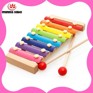 Đàn Xylophone Đàn gõ 8 thanh Đàn mộc cầm phát triển khả năng thính giác