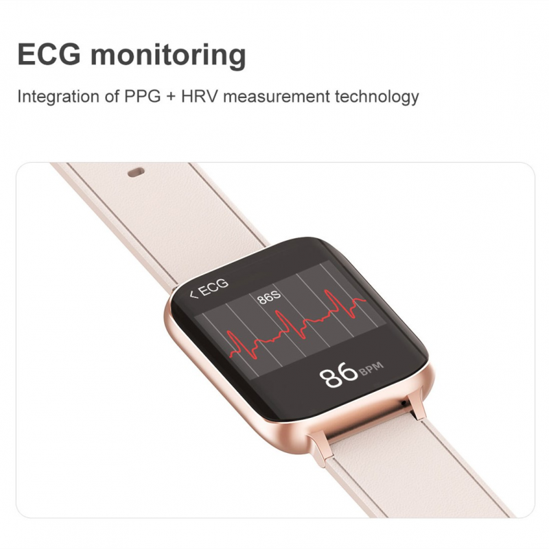 Đồng hồ thông minh DT93 màn hình vuông 1.78 inch chống nước IP67 bộ nhớ 512MB gọi bluetooth đo ECG đa năng