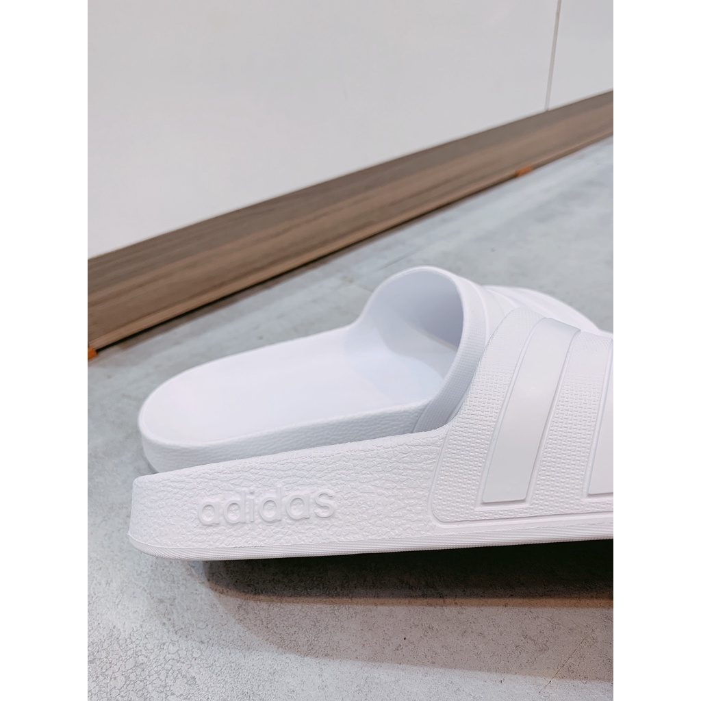 [CHÍNH HÃNG] DÉP ADILETTE AQUA SLIDE - ALL WHITE - Code: F35543