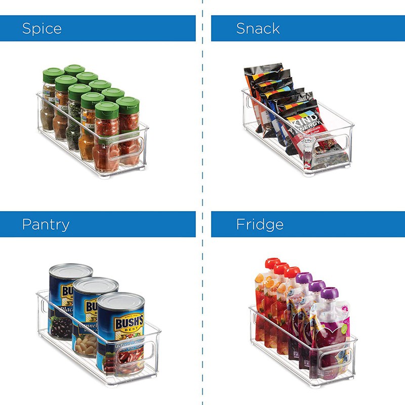 Hộp đựng thực phẩm bằng nhựa trong suốt có tay cầm dành cho tủ lạnh