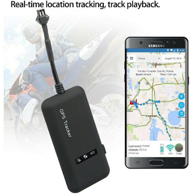 Định Vị Theo Dõi Xe Máy, Ô tô GPS NTT02 . Thiết bị định vị GPS , Chống trộm xe máy, oto (SP không dùng pin,không có pin)