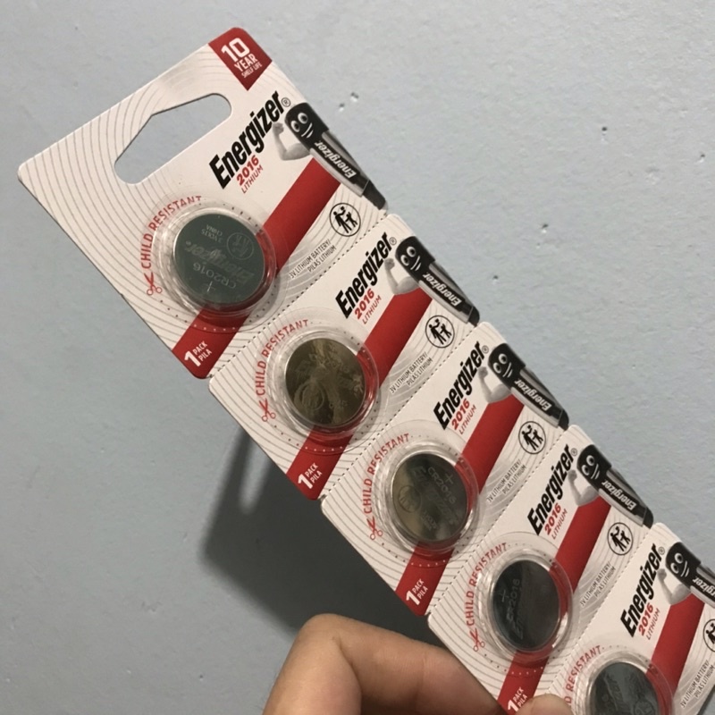 Pin 3V ENERGIZER CR2016 Lithium dùng cho Smarkey, điều khiển, thiết bị vi tính... Vỉ 5 Viên