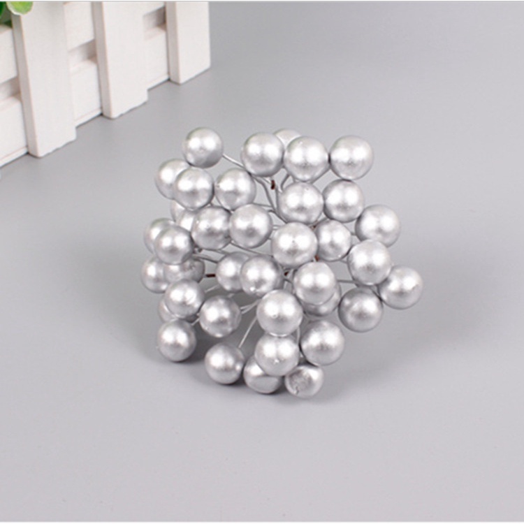 Set 50 Hoa Anh Đào Giả Mini Bằng Nhựa Trang Trí Cây Thông Giáng Sinh / Tiệc Cưới