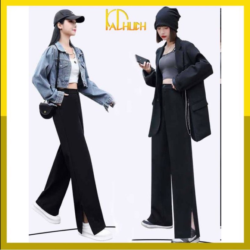 QUẦN ỐNG RỘNG KHOÁ KÉO CHÂN,MẶC ĐƯỢC 2 KIỂU