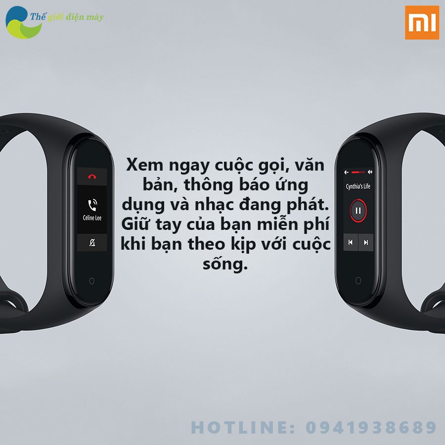 [SaleOff] [Bản quốc tế] Đồng hồ thông minh Xiaomi Mi band 4 có tiếng việt Smart watch miband 4 - Bảo hành 12 tháng .