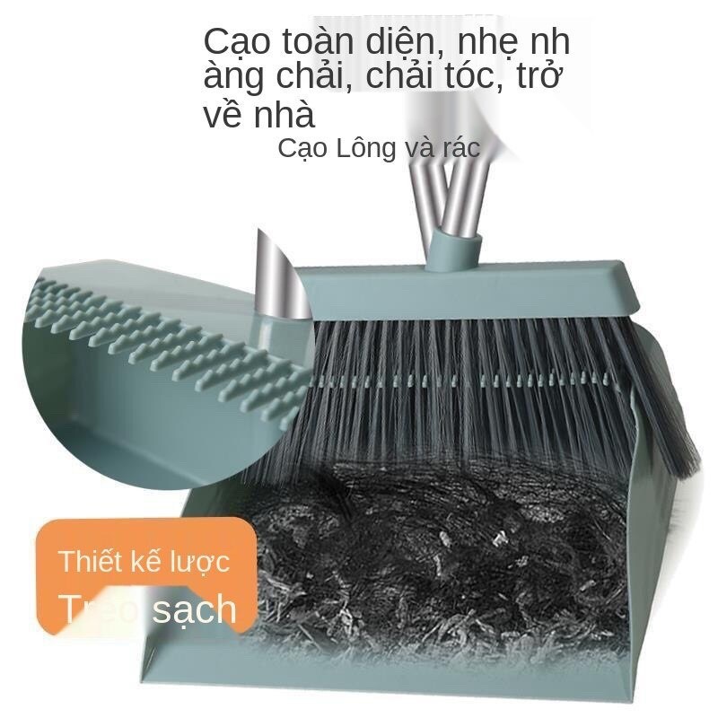 MVP655 Bộ chổi và Ki hốt rác tiện lợi, gấp gọn thông minh, lắp ghép dễ dàng, Bộ chổi quét nhà tiện lợi