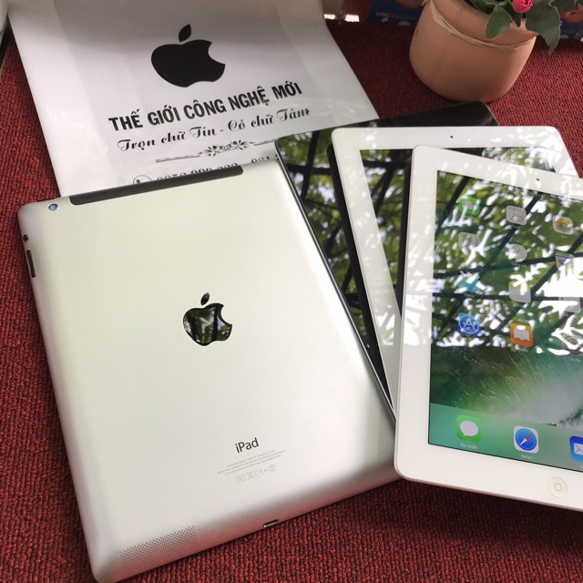 Máy Tính Bảng iPad 4 - 128Gb/ 64Gb/ 32Gb/ 16Gb ( Wifi + 4G) - Zin Màn Đẹp - Pin cực trâu