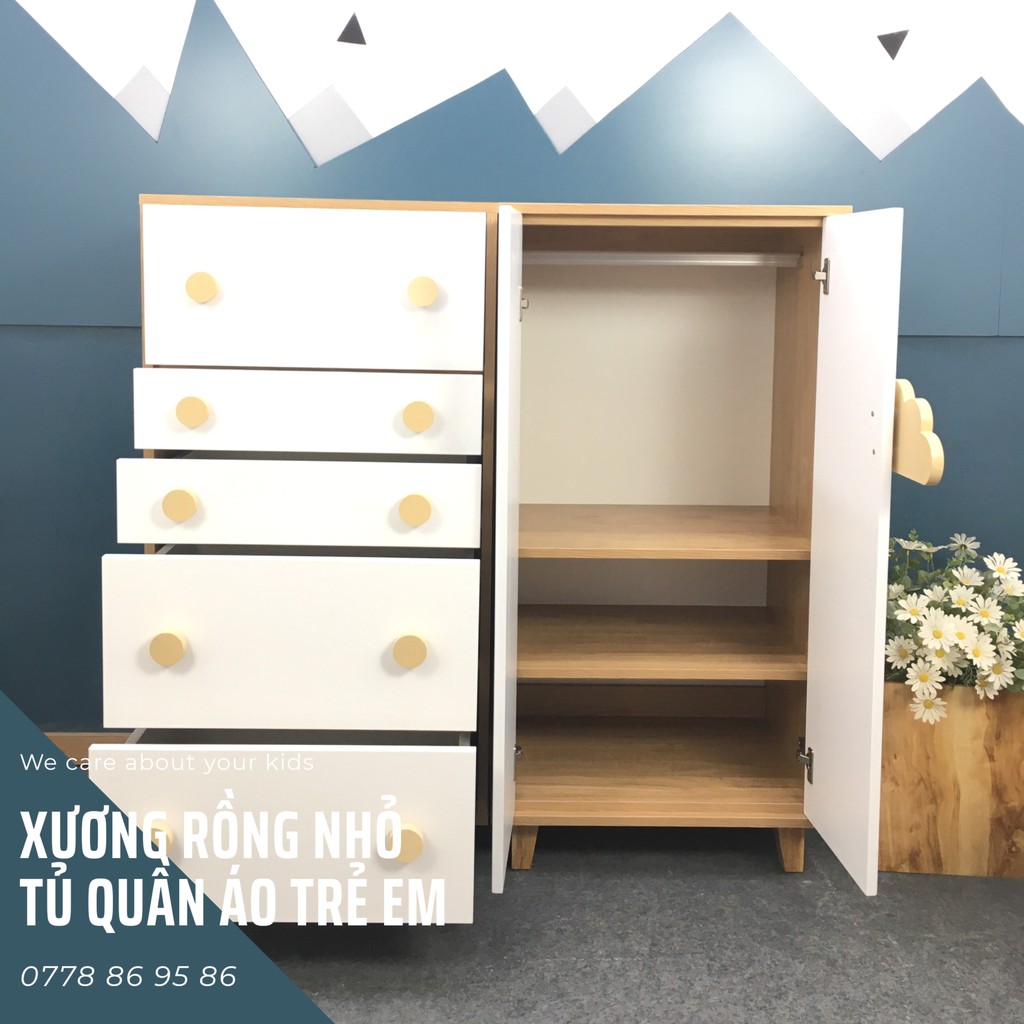Nội thất phòng trẻ em_Tủ gỗ trẻ em_XRN | BigBuy360 - bigbuy360.vn