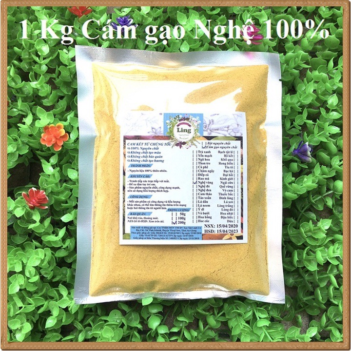 [Sỉ-Rẻ] Tinh Cám Gạo Nghệ Vàng 1 Ký nguyên chất thiên nhiên 100% có giấy VSATTP và ĐKKD dùng đa công dụng [Lẻ-Sỉ]