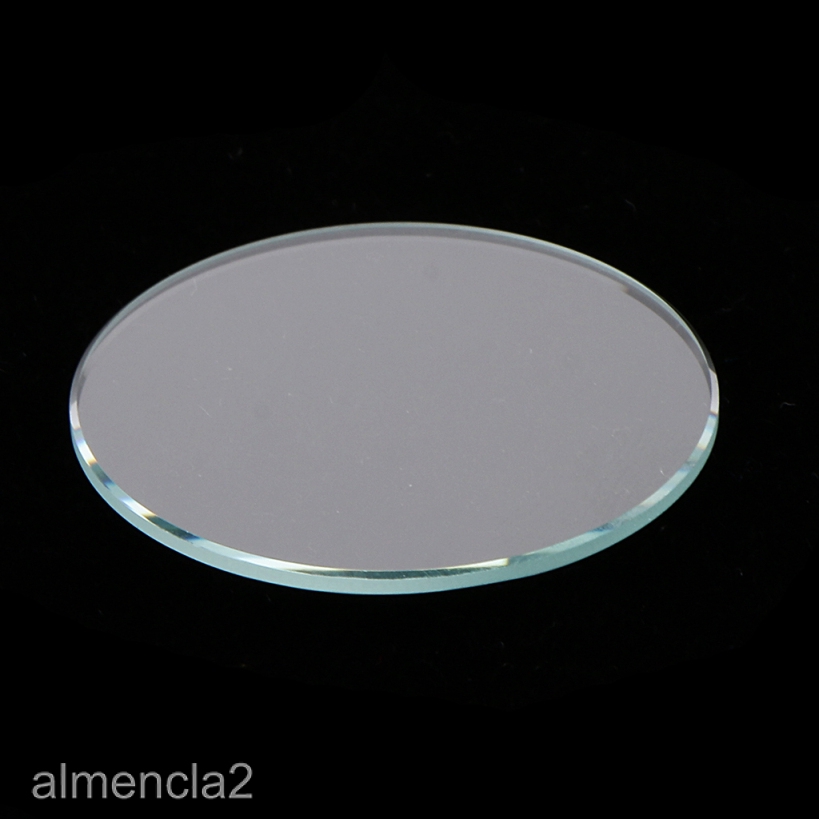 [ALMENCLA2] 10psc Mineral Glass Watch Crystal 1.0mm Thick Flat Clear Glass 28mm-38mm