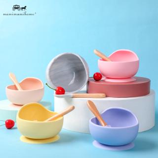 Bát Ăn Silicon Chịu Nhiệt Cho Bé Chất Lượng Cao Kèm Thìa