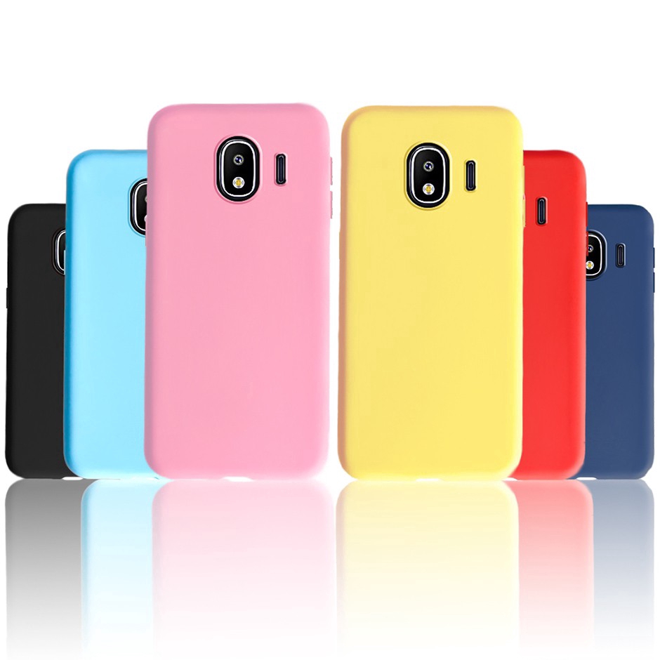 Ốp điện thoại TPU silicon mềm màu kẹo trơn thời trang cho Samsung Galaxy J2 2018 J2 Pro J250F Grand Prime Pro 2018