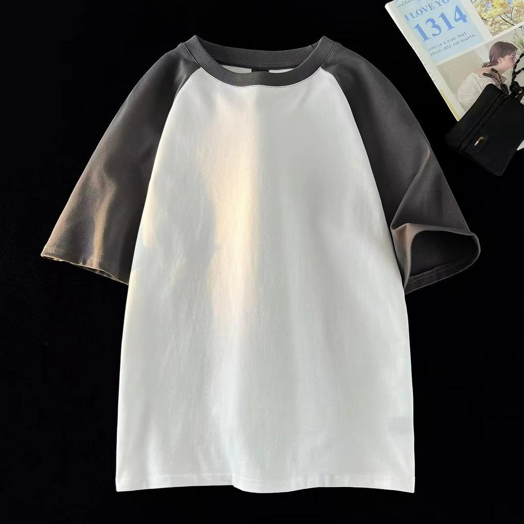 Áo Thun raglan Hàn Quốc 9 Màu Sắc Chọn Lựa Chất Liệu cotton Cao Cấp