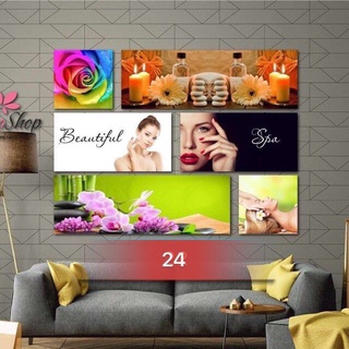 GIÁ XƯỜNG: BỘ 6 TRANH FOMEX: TRANH SPA, THẨM MỸ VIỆN  tặng thêm băng dính