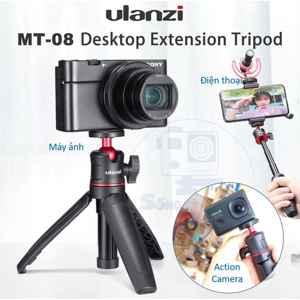 [Mã ELFLASH5 giảm 20K đơn 50K] Tripod Mini Ulanzi MT-08 [CHÍNH HÃNG]